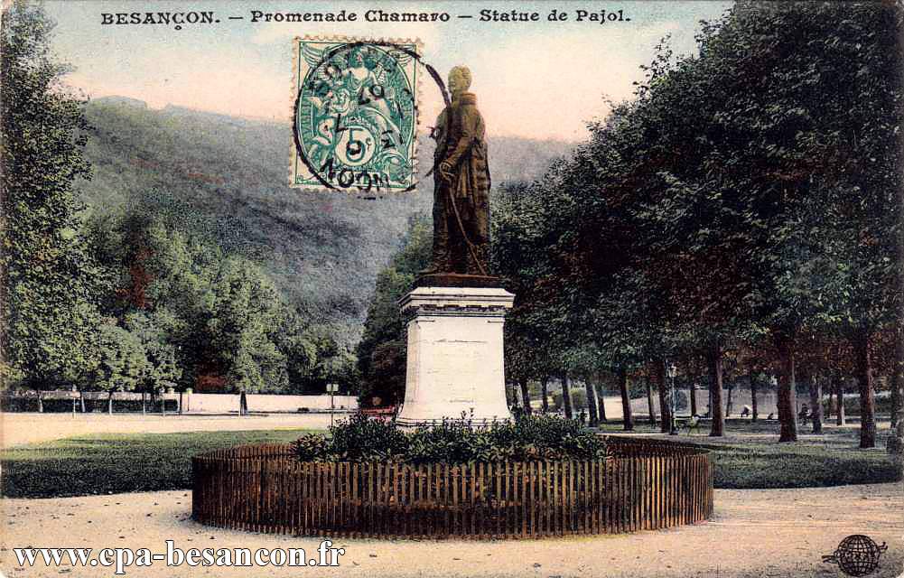 BESANÇON. - Promenade Chamaro - Statue de Pajol.